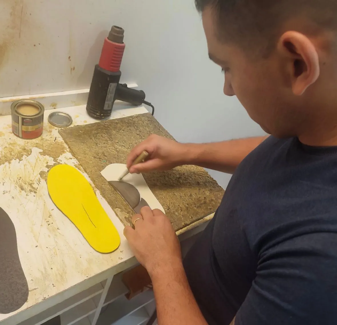 Fabricação de palmilhas sob medida