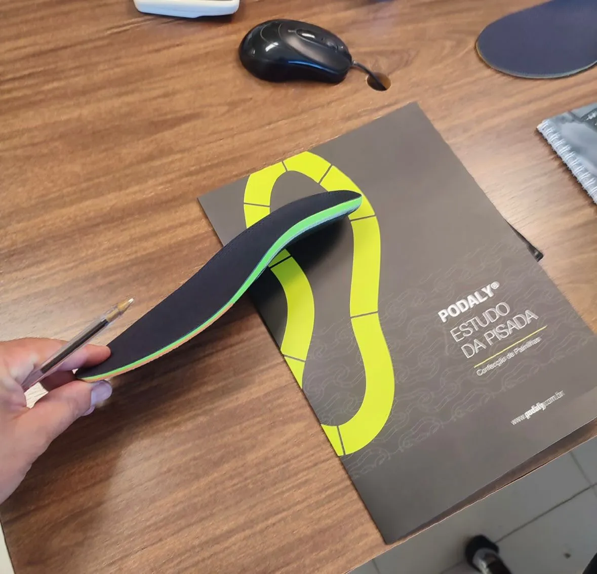 Palmilha ortopédica acabada